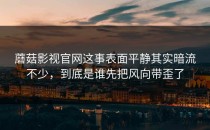蘑菇影视官网这事表面平静其实暗流不少，到底是谁先把风向带歪了