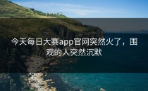 今天<strong>每日大赛app</strong>官网突然火了，围观的人突然沉默