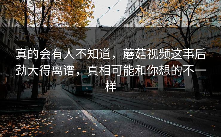真的会有人不知道，蘑菇视频这事后劲大得离谱，真相可能和你想的不一样  第1张